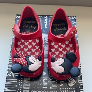 Mini Melissa Red Disney MaryJane toddler sz 6.